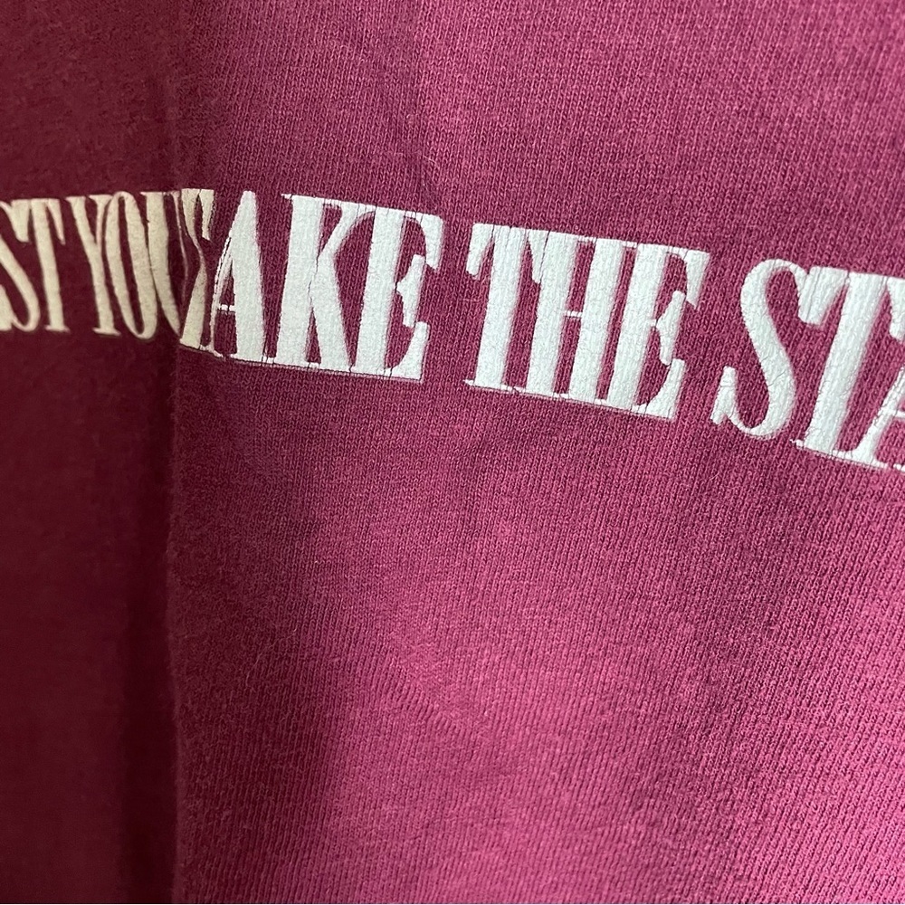 Vintage Disney Twilight Zone Tower Of Terror Mickey Mouse tshirt medium burgundy - Picture 7 of 7